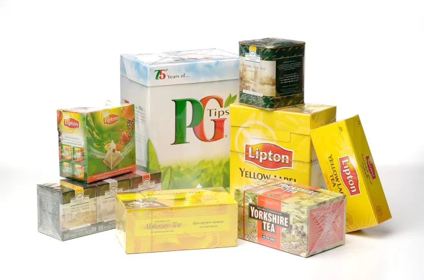 Selection of Overwrapped Tea Products