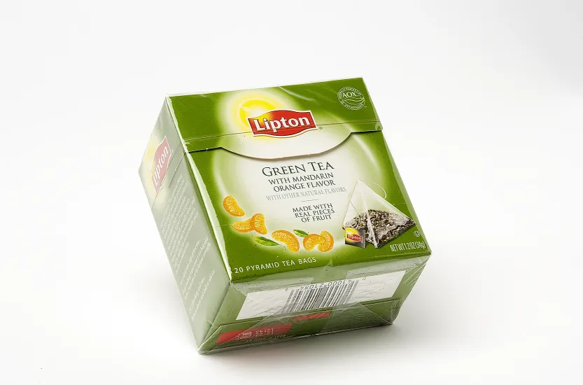 Small Tea Carton Overwrapping