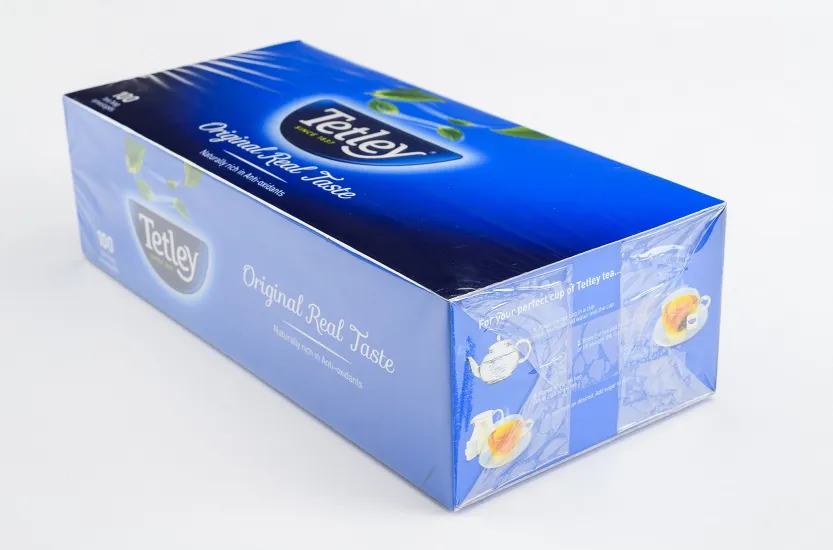 Tetley Tea Carton Overwrap